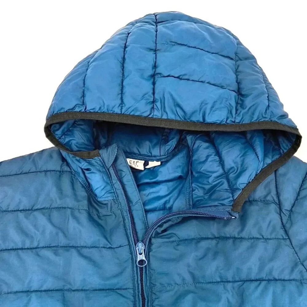 Gap kids Blue Puffer Coat -XL Lightweight Packable Travel